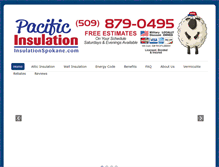 Tablet Screenshot of insulationspokane.com